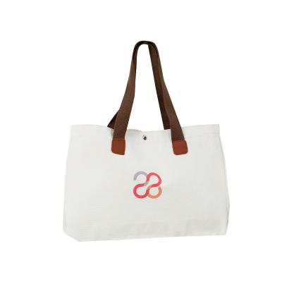 China Eco-friendly Wholesale Blank Reusable Heavy Duty  Women's Canvas Bags Cotton Tote Shopping Bag with Custom Printed Logo for sale