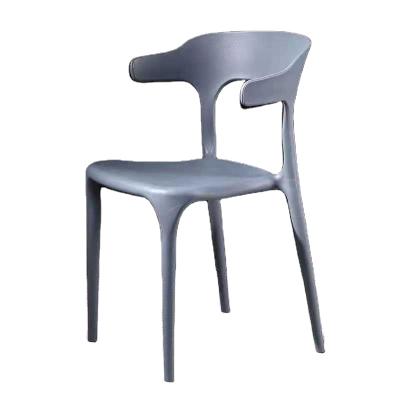 China 2021 Hot Sale New China Wholesale Plastic Chair Foldable With Armrest Stackable Dining Chair for sale