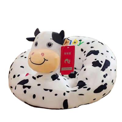 China Wholesale Cartoon Baby Chair Cushion Plush Baby Shape Comfortable Safety Cow Shape Baby Animal Chair for sale