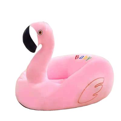 China Wholesale Cartoon Baby Chair Cushion Plush Baby Shape Comfortable Safety Baby Chair Factory Flamingo Shape Animal Baby Chair for sale