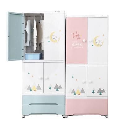 China EUROPEAN wholesale a large number of multi-storey wardrobe, baby clothing finishing wardrobe, children's plastic wardrobe for sale