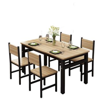 China Restaurant industrial furniture wooden dining table and chair sets restaurant seat set for sale