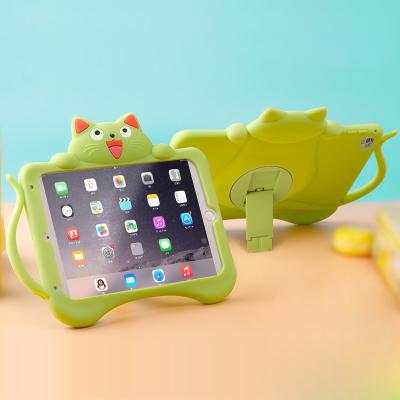 China Eco-Friendly Soft Silicone Kids Cartoon Kids Tablet Case For iPad 234 Back Cover Case for sale