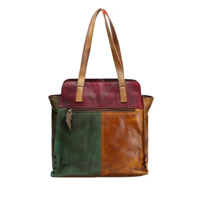 China Other made in china new style daily use handbag multicolor leather shoulder bag for woman cowhide leather shoulder bag 2022 for sale