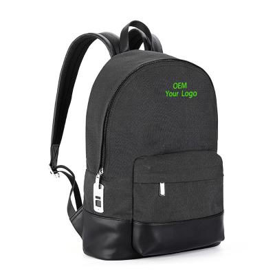 China With logo USB sport travel laptop anti theft anti theft popit custom slim backpack fashion black genuine leather waterproof backpack for sale