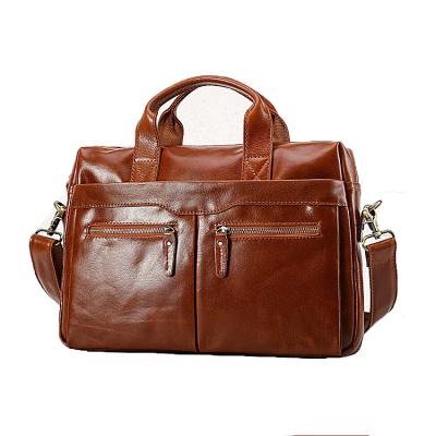 China Retro Fashionable Business Casual Briefcase Custom LOGO Men Handbag Fashion Over Shoulder Bag for sale