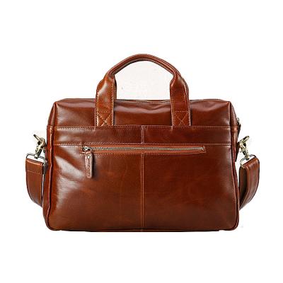 China 14 Inch Fashionable Luxury Men's Messenger Bags High Quality Men's PU Leather Laptop Bag Men's Business Cowhide Briefcases for sale