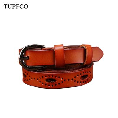 China Factory High Quality Genuine Cavity Luxury Women Genuine Leather Belt Directly For Female for sale