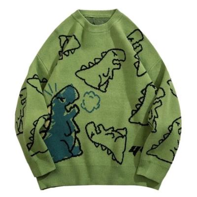 China wholesale sweater cartoon Anti-wrinkle Finch Garment crewneck animal jacquard knit custom unisex sweater for sale