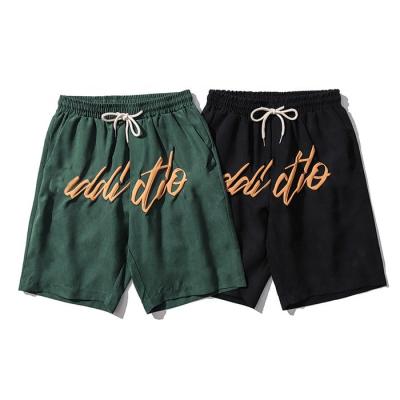 China Anti-wrinkle Finch Garment summer casual jogger sweat shorts wholesale polyester quick dry custom men's breath print shorts for sale