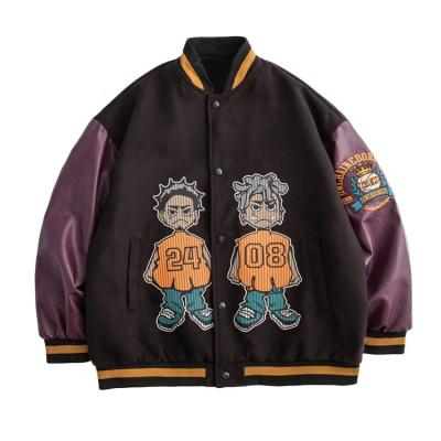 China Finch Garment hip hop baseball jackets letterman embroidery streetwear stylish men's breathable unisex jackets varsity for sale