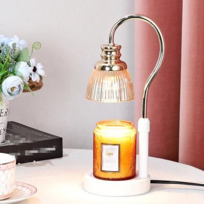 China 2022 New Style Simple Modern Nordic Metal Electric Desk Lamp Candle Heater for sale