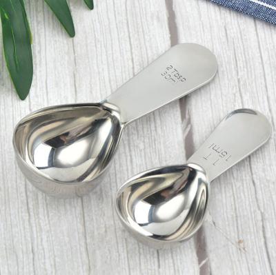 China Restaurant.Home.Coffee Tools Stainless Steel Milk Powder Spoon Teaspoon With Scale for sale