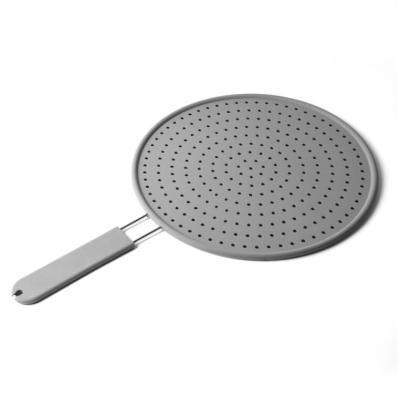 China Stainless Steel Oil Drain Screen Protector Kitchen Frying Oil Filter Silicon Stored Oil Purifier for sale