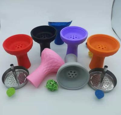 China 2022 Wholesale Cheap Shisha Accessories Eco - Friendly Multi Color Hookah Silicon Bowl Set for sale