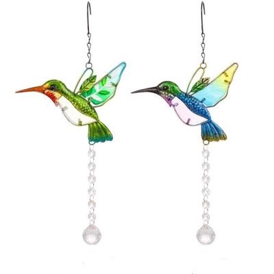 China Home Decor Bohemian Bird Garden Decoratiove Crystal Sun Catchers Pendants for sale