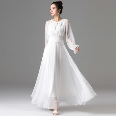 China 2022 New Latest Beach Maxi Dress Women Long Two-piece Costume Dance Dress Breathable for sale