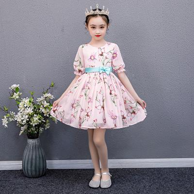 China Newest Design Beautiful Flower Baby Dress Children Wedding Party Dress Sleeveless Long Sleeve Girl Dresses for sale