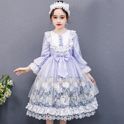 China Little Princess Sleeveless Winter Formal Dress Kids Fashion Girls Dresses European Style Costume Kids Clothes for sale