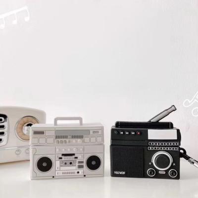 China Fashion Novelty Retro Radio Soft Silicon Earbuds Cover For Airpods Case for sale