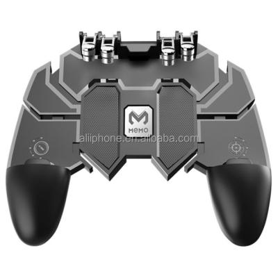 China Support latest IOS 2021 version hot selling android phone game joystick AK66 gamepad for pubg l1r1 triggers game mobile handle switch wireless trigger for sale