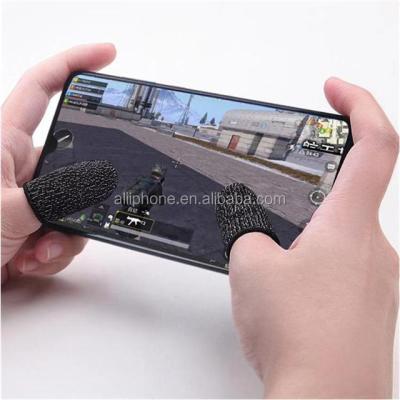 China Supports the latest version of custom IOS mobile phone game finger sleeves for pubg seamless game sleeves fiber game fingertips cradles for iphone games for sale