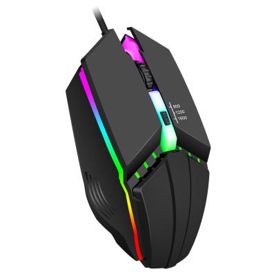 China Widely used in Android Three-adjust cheap DPI anti-skid roller colorful dimming mouse LED gaming mouse for sale