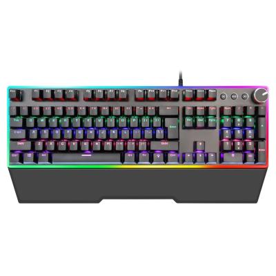 China 21 Kinds Plug & Play Lighting Peripheral Keypad RGB Flame Multi-button No Conflict Pluggable Axis Mechanical Keyboard YH for sale