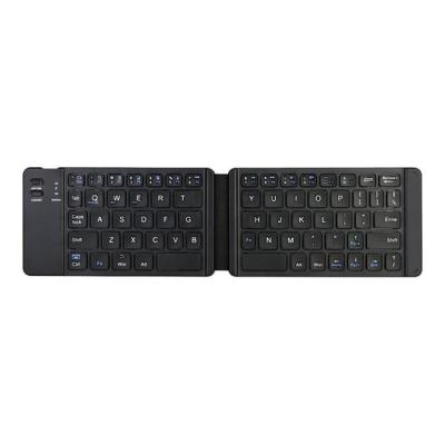 China Mini Wireless Bt Foldable Keyboard Wireless Portable Folding Keyboard For iPad Tablet Smartphone for sale