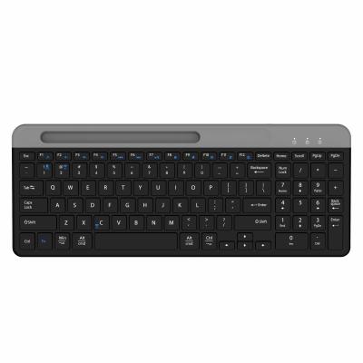 China 100keys Hot Selling OEM Wireless BT 2.4G Wireless Dual Model Keyboards For Tablet Smartphone PC With Phone Holder for sale