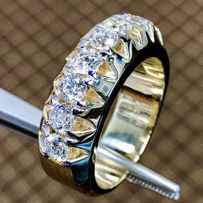 China Yellow Gold Plated High End FASHIONABLE Ring Designs For Female by Mirco Pave Brass Rings Crystal for sale