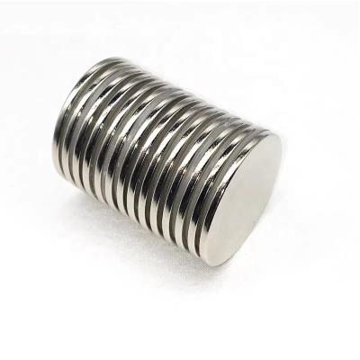 China Factory Price Flat Magnet D20 X 1mm 20x1.5 20x2 Disc NdFeB Neodymium Neodymium Magnet Industrial Direct Goods for sale