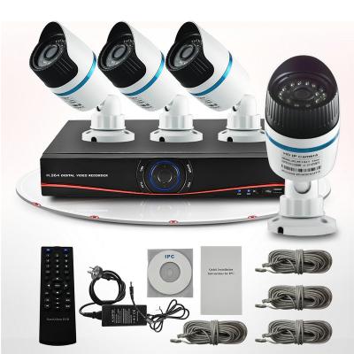 China Home Wireless 4CH DVR Surveillance System with 720P IP CCTV camera support ONVIF for sale