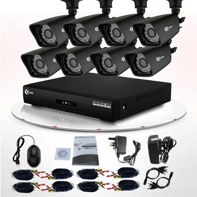 China Night Vision 8CH Full HD CCTV DVR Kit IR 800TVL for Home Camera Security System for sale