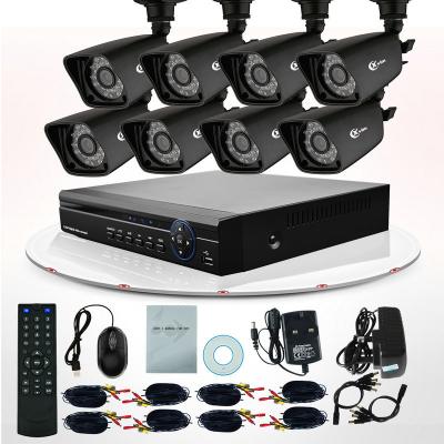 China 8CH IR 800TVL Video DVR Surveillance System CCTV Camera Kits For Home Security for sale