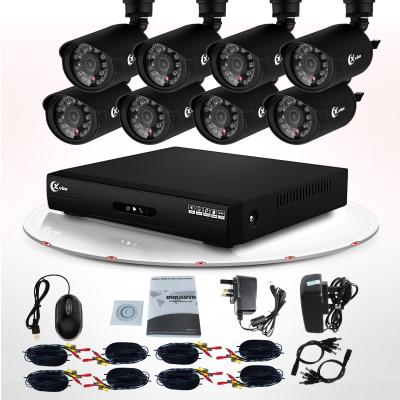 China Video Surveillance Infrared LED CCTV Outdoor Weatherproof 700TVL CCTV Camera DVR Kit for sale