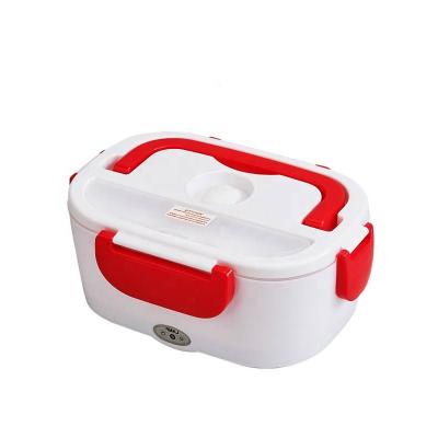 China Sustainable Food Grade Wholesale Price Plastic + PP Stainless Steel Electric Lunch Box for sale