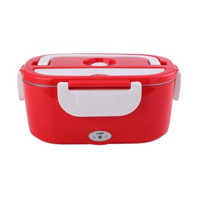 China Mini Portable Plastic Electric Heated Heat Insulation Food Storage Box Warmer Electric Lunch Box Viable With Low Price for sale