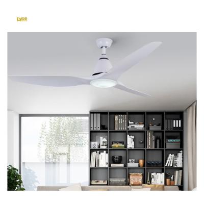 China With Light Professional Supplier Modern White 52inch Ceiling Fan Remote Control Led Lights In Custom Ac/Dc for sale