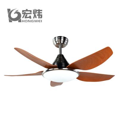 China With 42 Inch Popular Indoor Light Ceiling Fan 5 Blades ABS Light With Remote Control LED Fan Light for sale