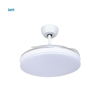 China Latest Modern Home 42 Inch Smart Ceiling Fan Led Round Ceiling With Lamp Folding Ceiling Fan for sale