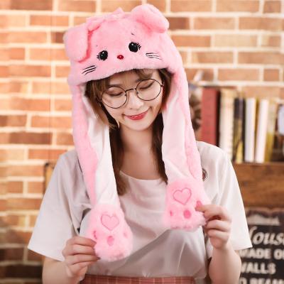 China Home.Restaurant.Hotel.Wedding. Super bargains specials promotions unicorn hats rabbit ear autumn animal winter pinch long ears pop up hats rabbit ears woman moving lite up hats plush toys for sale