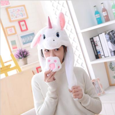 China Home.Restaurant.Hotel.Wedding. Super Cute Rabbit Ears Hat Woman Autumn Winter Internet Red Noise Gift Promotions Markets A Pinch Long Ears Moving Bunny Unicorn Lite Up Hats for sale