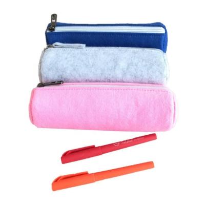 China Custom Shape High Quality High Quality Felt Roll Up Felt Pen Bag Felt Pencil Case Or Pencil Bag With Logo for sale