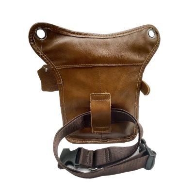 China Genuine Leather Waist Bag Men Waist Bag Pussy Leather Waist Bag Real Water Proof Casual Package Black for sale