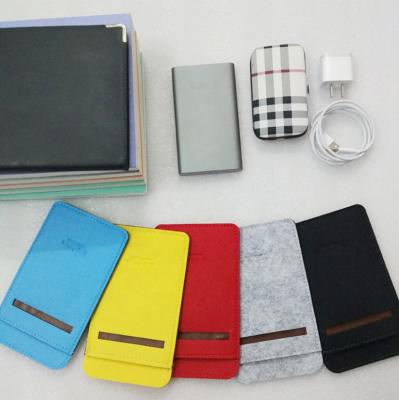 China Hot Selling Eco-friendly Wool Cell Phone Bag Shockproof Felt Cell Phone Case for sale