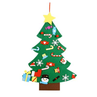 China Christamas Home Decoration DIY Felt Christmas Tree New Year Gifts Kids Toys Felt Decoration Christmas Tree for sale