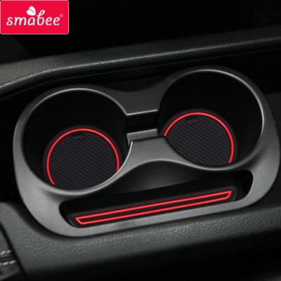 China Durable / Waterproof SMABEE Door Slot Cup Pad For TOYOTA 86 Subaru BRZ 2012 - 2020 Accessories Cup Holder Mat Car Sticker Rubber Coaster Anti-Slip for sale