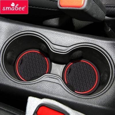 China Waterproof/Durable Anti-Slip Cup Mat For Jeep Compass Door Slot SMABEE 2017 2018 2019 MK2 Interior Accessories Mats Rubber Door Groove Non-Slip Pad for sale