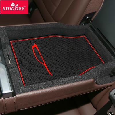 China SMABEE Door Slot Durable Anti-Slip Cup Mat For BMW X3 2018 2019 G08 G01 Accessories Door Non-Slip Mats Groove Protector Cup Holder Rubber Car for sale